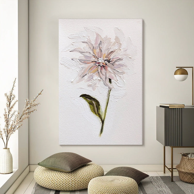 Flower Minimalist Textured Painting #FMTP0011