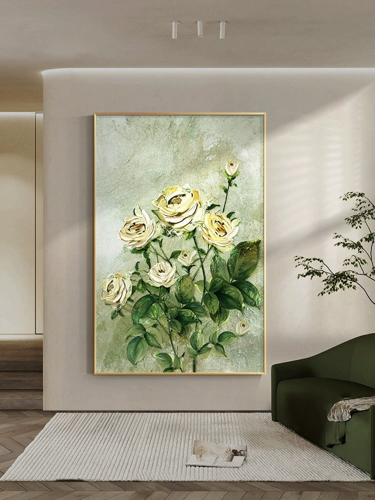 Flower Minimalist Textured Painting #FMTP0012