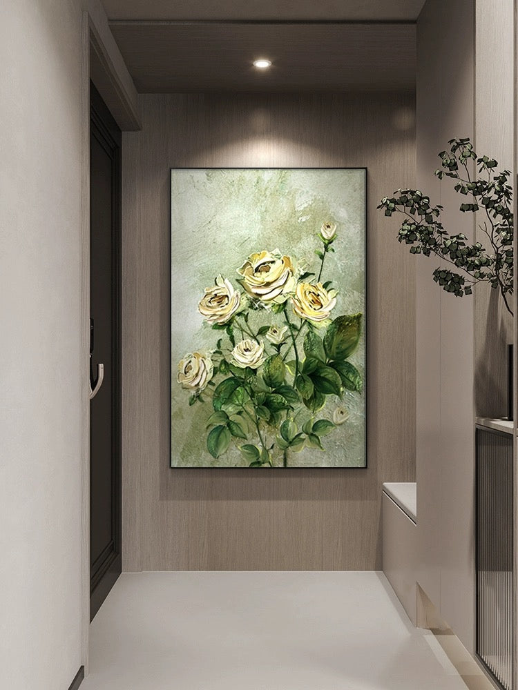 Flower Minimalist Textured Painting #FMTP0012