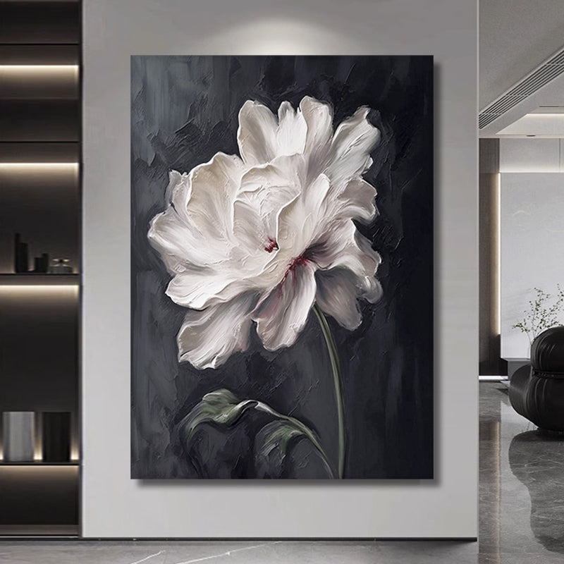 Flower Minimalist Textured Painting #FMTP0043
