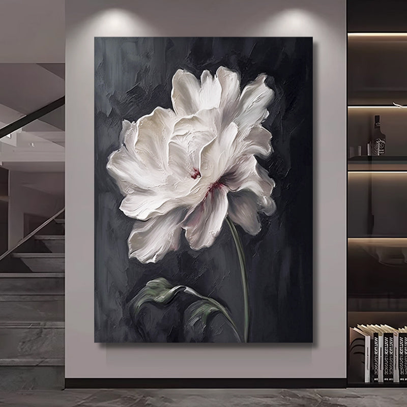 Flower Minimalist Textured Painting #FMTP0043