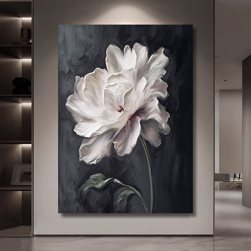 Flower Minimalist Textured Painting #FMTP0043