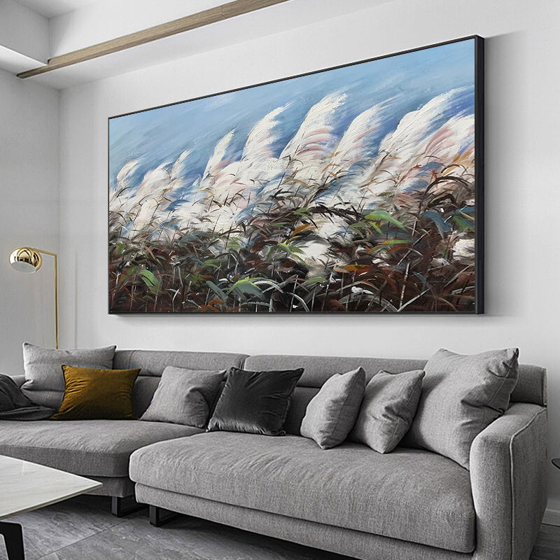 Leaf Minimalist Oil Painting #LMOP0101