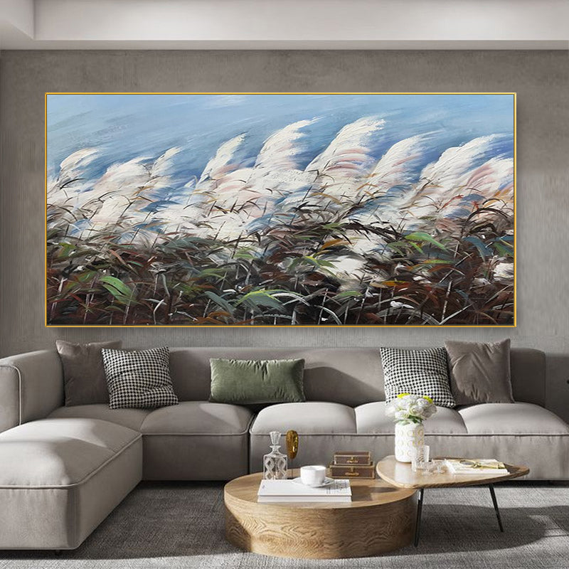 Leaf Minimalist Oil Painting #LMOP0101