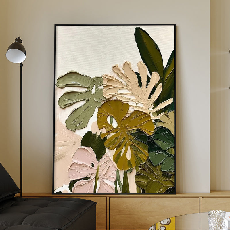 Leaf Abstract Textured Painting #LATP0065