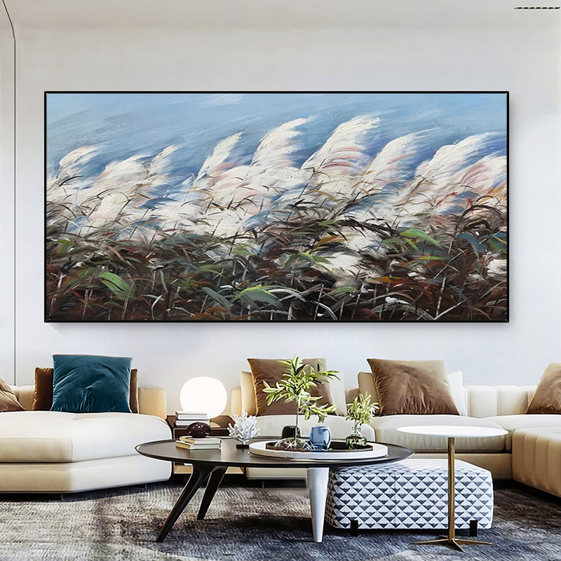 Leaf Minimalist Oil Painting #LMOP0101