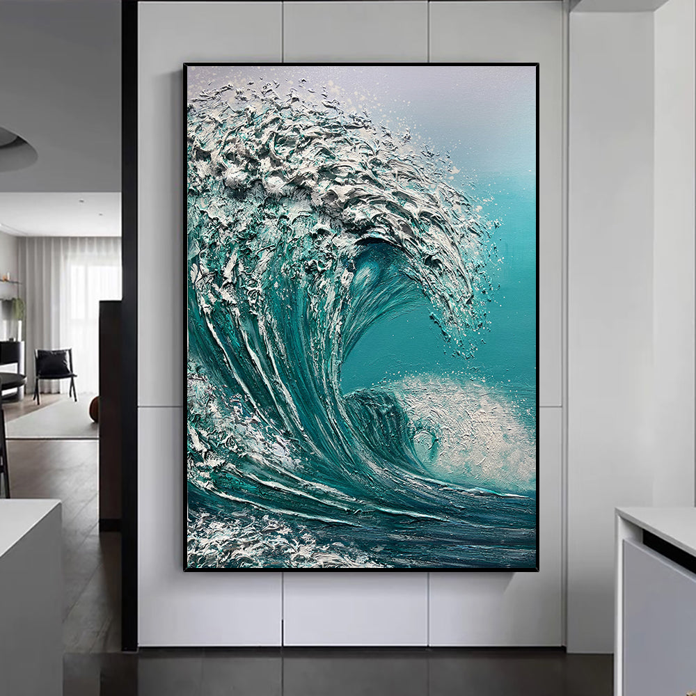 Ocean Wave Textured Painting #OWTP0107