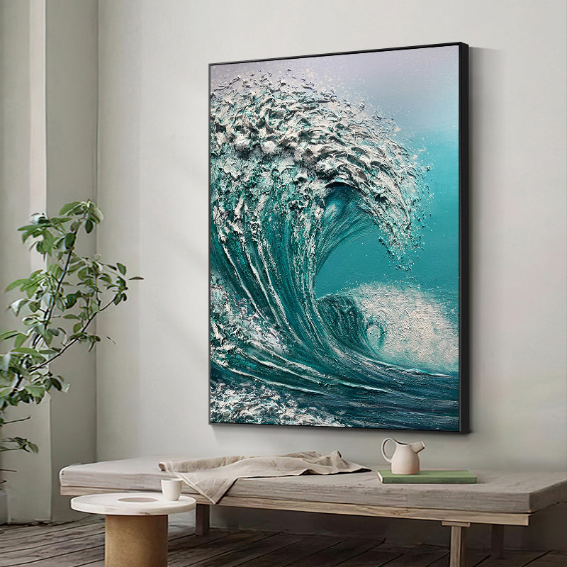 Ocean Wave Textured Painting #OWTP0107
