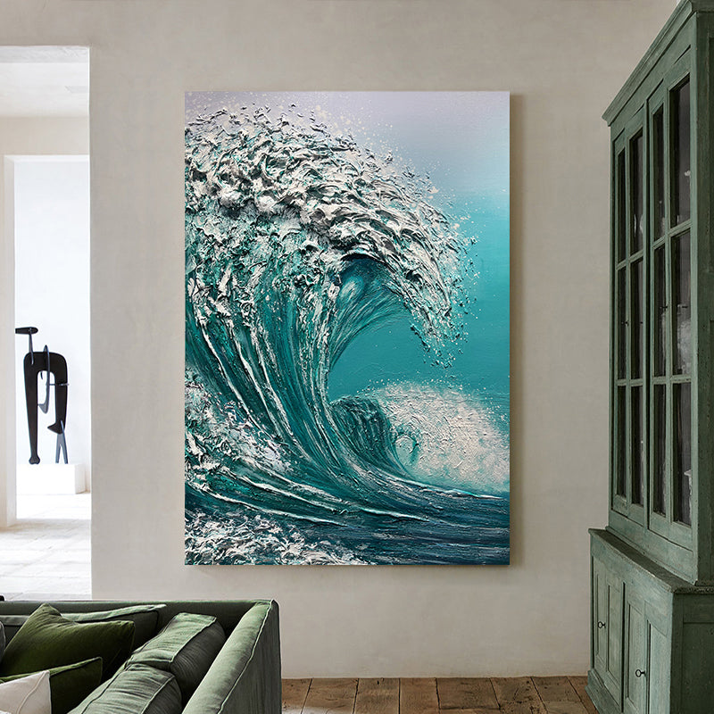 Ocean Wave Textured Painting #OWTP0107